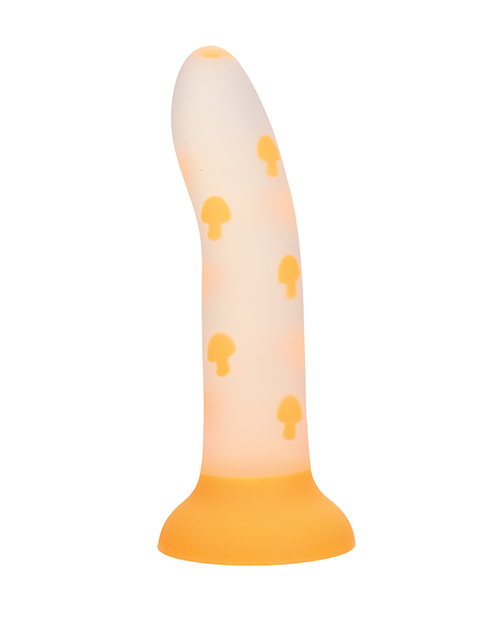 Thumbnail for Glow Stick Mushroom Suction Cup Glow-in-the-Dark Dildo - Orange