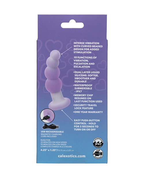 Thumbnail for Lavender Haze Beaded Curved Anal Probe