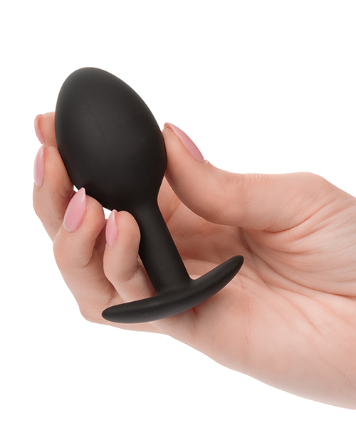 Thumbnail for Weighted Silicone Anal Plug - Black