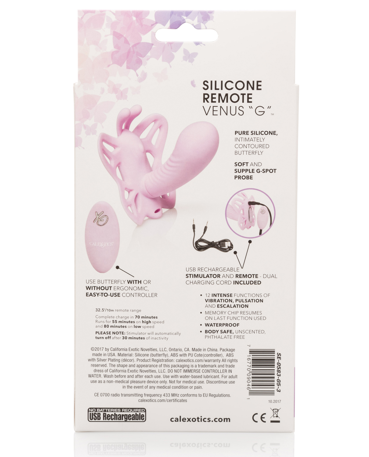 Thumbnail for Venus Butterfly Silicone Remote Venus G - Pink
