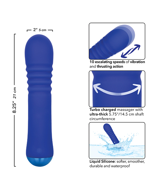 Thumbnail for Thicc Chubby Thrusting Wand - Blue