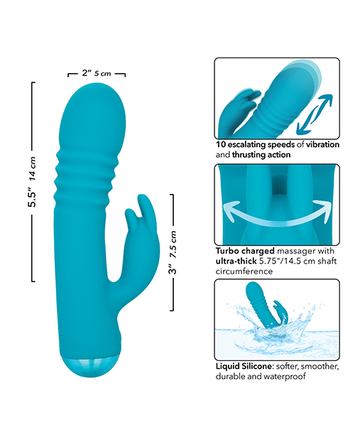 Thumbnail for Thicc Chubby Thrusting Tickler - Aqua