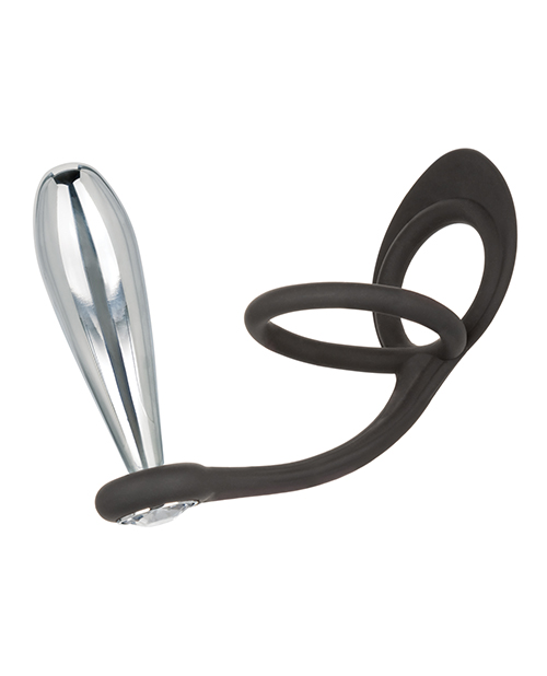 Thumbnail for Star Fucker Glider Gem Plug w/Silicone Enhancer - Black