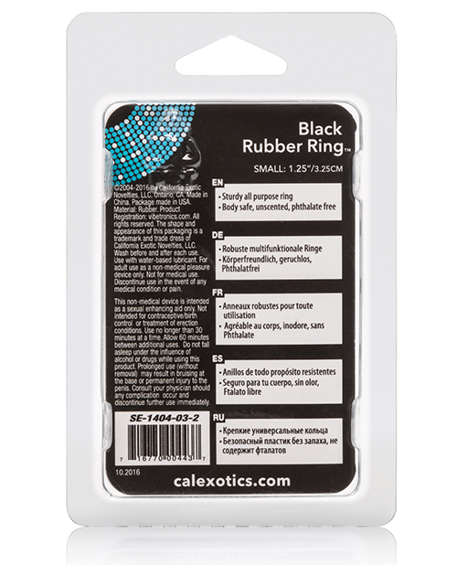Thumbnail for Black Rubber Ring - Small