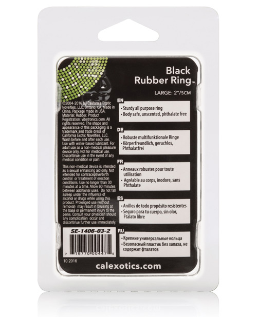 Thumbnail for Black Rubber Ring - Large