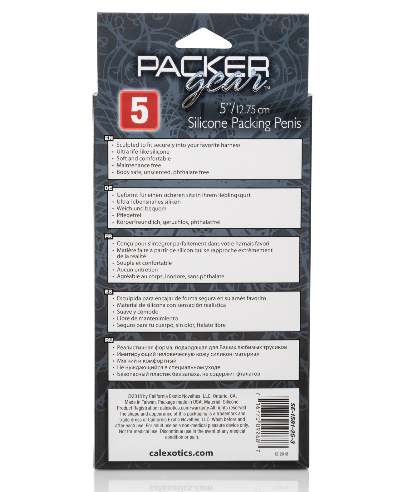 Thumbnail for Packer Gear 5&quot; Silicone Packing Penis - Tan