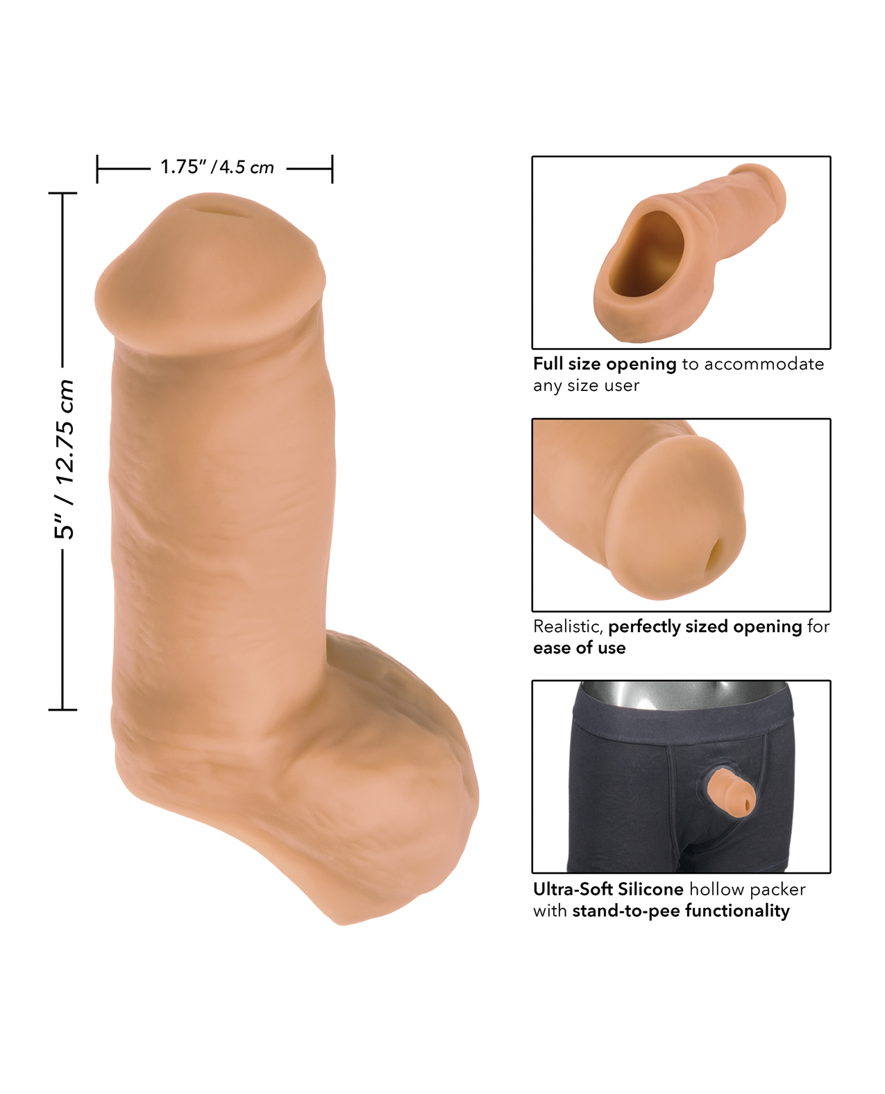 Thumbnail for Packer Gear 5&quot; Ultra Soft Silicone STP - Tan