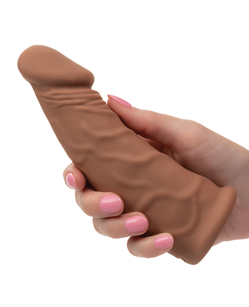 Thumbnail for Performance Maxx 7&quot; Vibrating Penis Extension - Brown