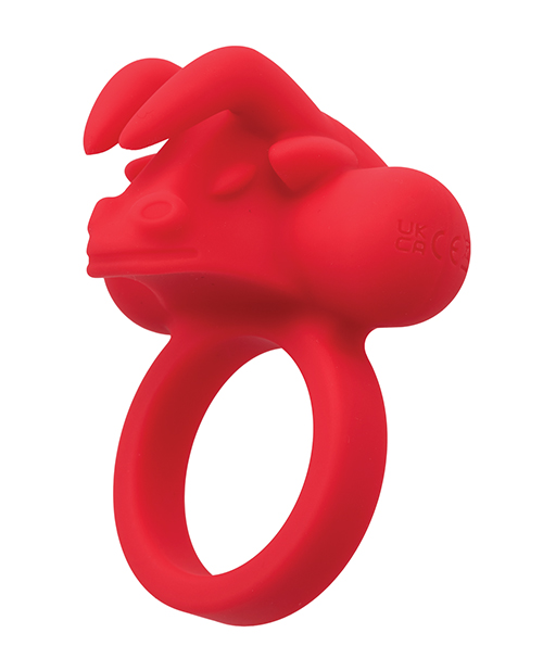 Thumbnail for Couple&apos;s Enhancer Silicone Rechargeable The Matador Enhancer w/Triple Stimulation - Red