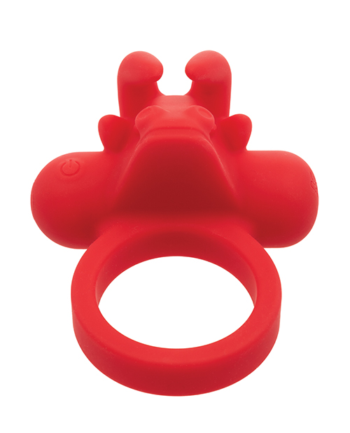 Thumbnail for Couple&apos;s Enhancer Silicone Rechargeable The Matador Enhancer w/Triple Stimulation - Red