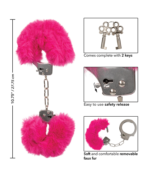 Thumbnail for Ultra Fluffy Furry Cuffs - Pink