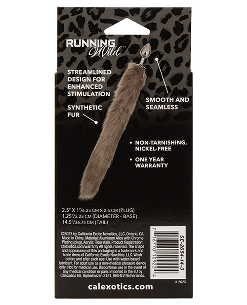 Thumbnail for Running Wild Grey Tail Metallic Anal Probe