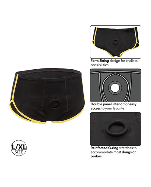 Thumbnail for Boundless Boxer Brief - Black/Yellow L/XL
