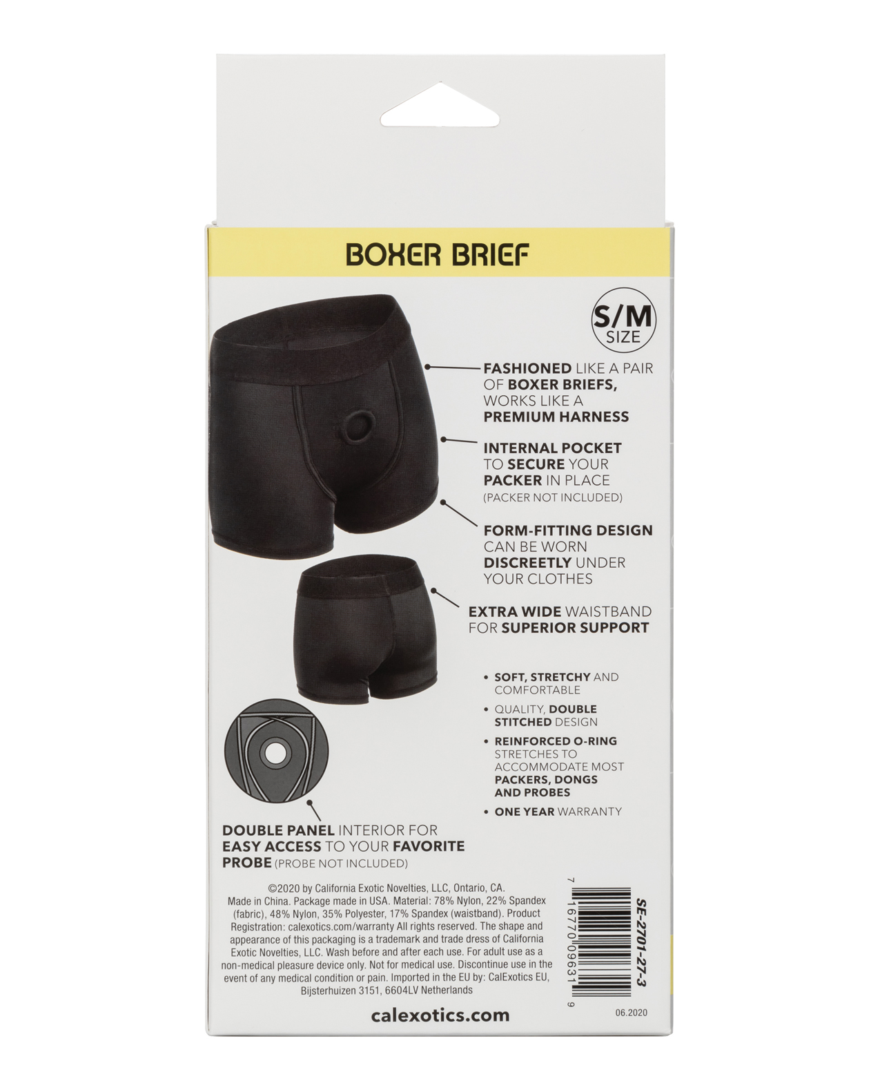 Thumbnail for Boundless Boxer Brief S/M - Black