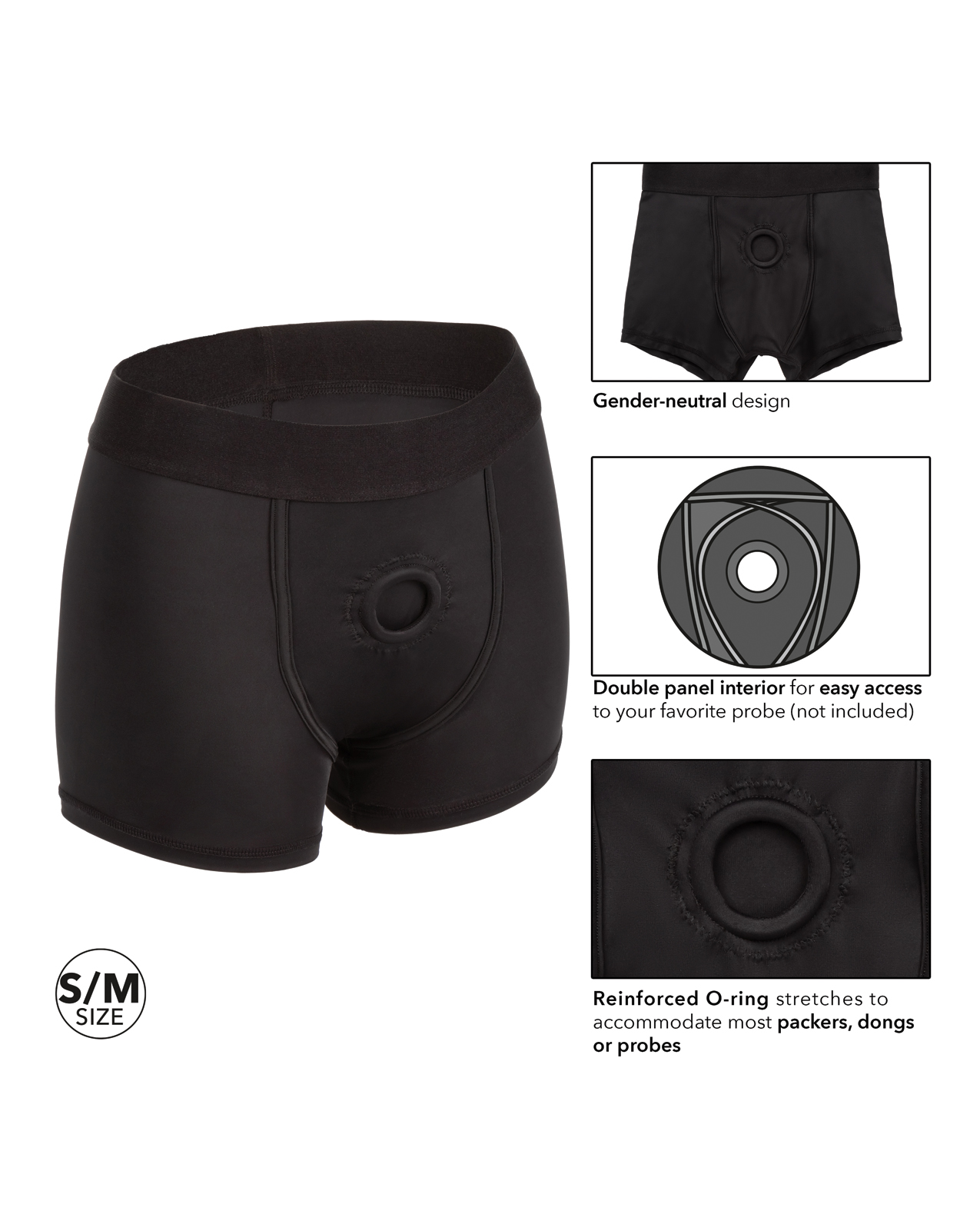 Thumbnail for Boundless Boxer Brief S/M - Black