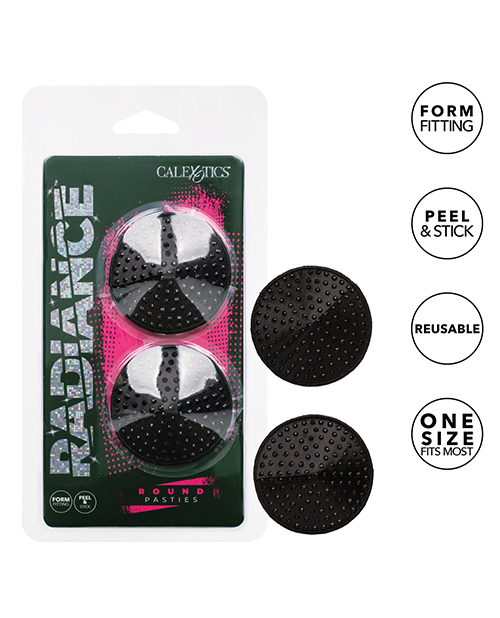 Thumbnail for Radiance Round Pasties Black O/S