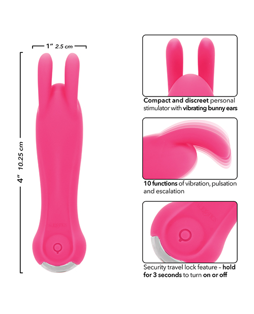 Thumbnail for Kyst Bunny Stimulator w/Bunny Ears - Pink