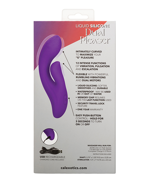 Thumbnail for Stella Liquid Silicone Dual Pleaser - Purple