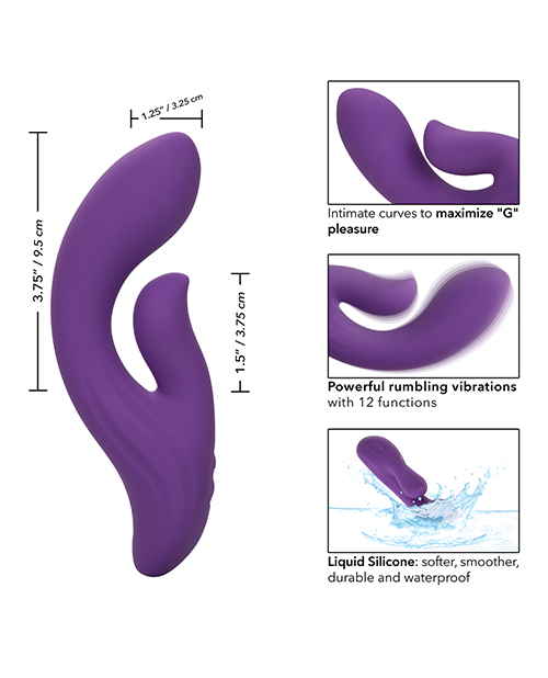 Thumbnail for Stella Liquid Silicone Dual Pleaser - Purple