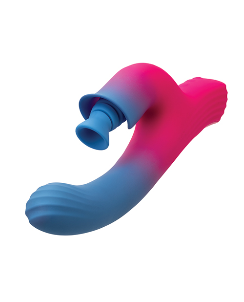 Thumbnail for Elation Dual Stimulator w/Suction - Blue/Pink