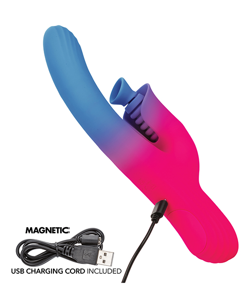 Thumbnail for Elation Dual Stimulator w/Suction - Blue/Pink