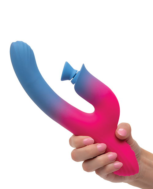 Thumbnail for Elation Dual Stimulator w/Suction - Blue/Pink