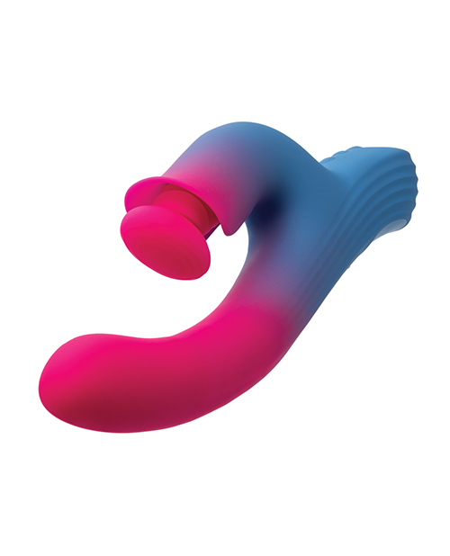 Thumbnail for Elation Thrusting Dual Stimulator - Blue/Pink