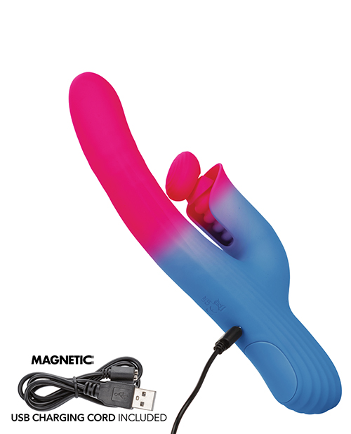 Thumbnail for Elation Thrusting Dual Stimulator - Blue/Pink
