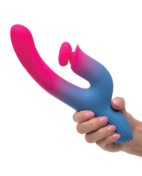 Thumbnail for Elation Thrusting Dual Stimulator - Blue/Pink