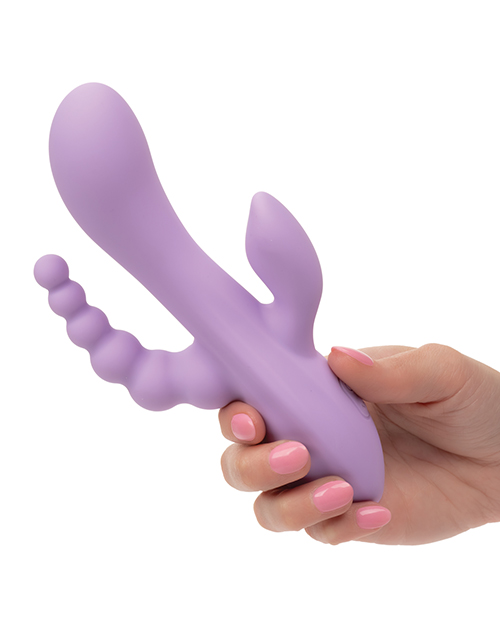 Thumbnail for Flex Bend &amp; Hold Triple Rumbler Triple Motor Massager - Purple