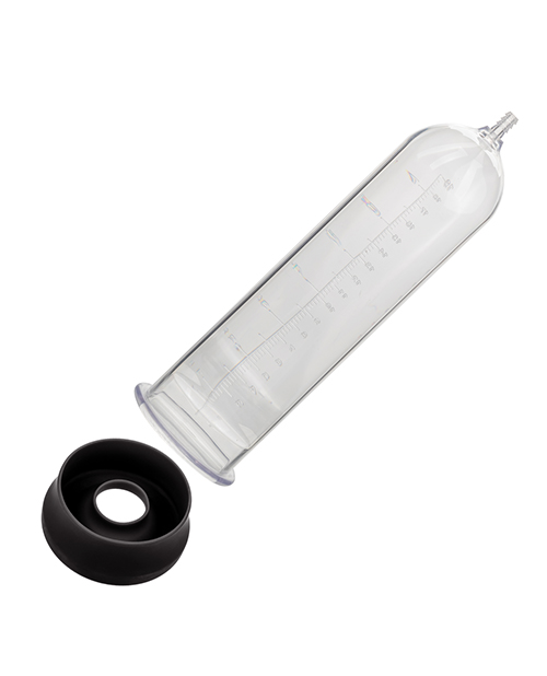 Thumbnail for Peak Magnified Gauged Penis Pump System w/Cock &amp; Ball Ring - Black
