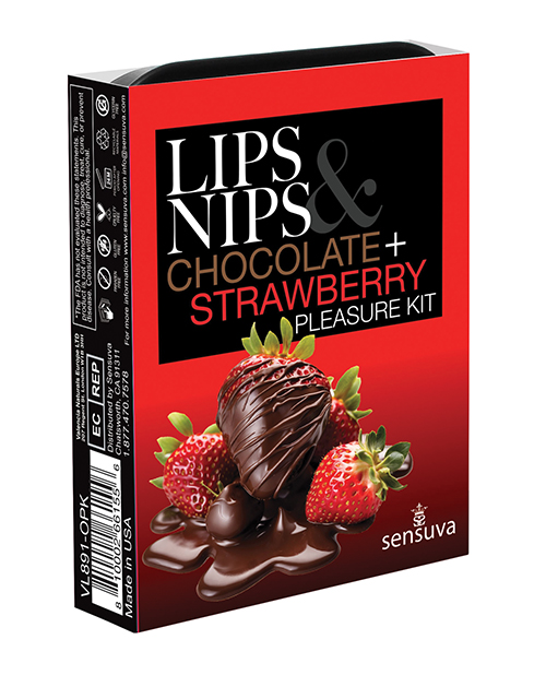 Thumbnail for Sensuva Lips & Nips Pleasure Kit - Chocolate Nip Zip + Chocolate Strawberry XBalm + 50 Ways to Kiss Guide