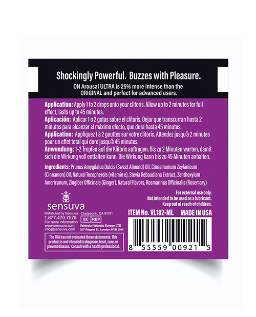Thumbnail for ON Ultra Arousal Oil for Her - Single Use Ampoule Packet