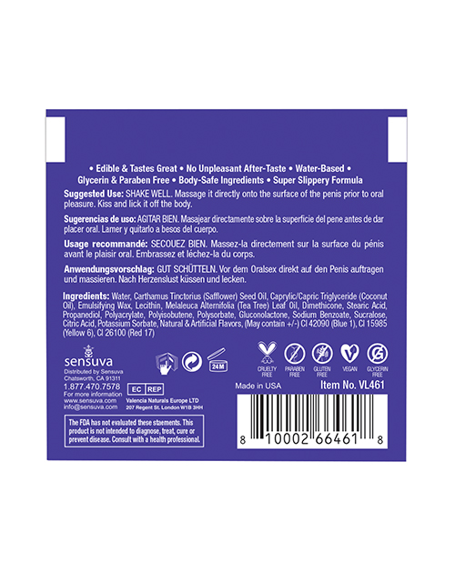 Thumbnail for Lic O Licious Oral Delight Cream - 6 ml Packet Blueberry Muffin
