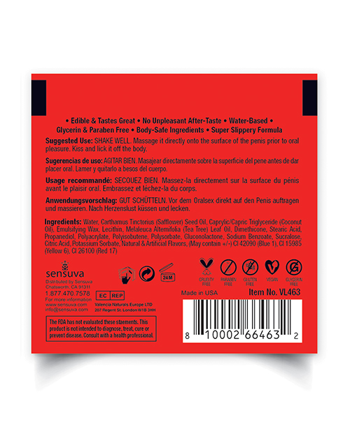 Thumbnail for Lic O Licious Oral Delight Cream - 6 ml Packet Watermelon