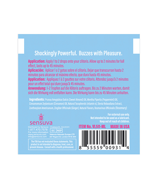Thumbnail for ON Ice Arousal Oil - Single Use Ampoule Packet