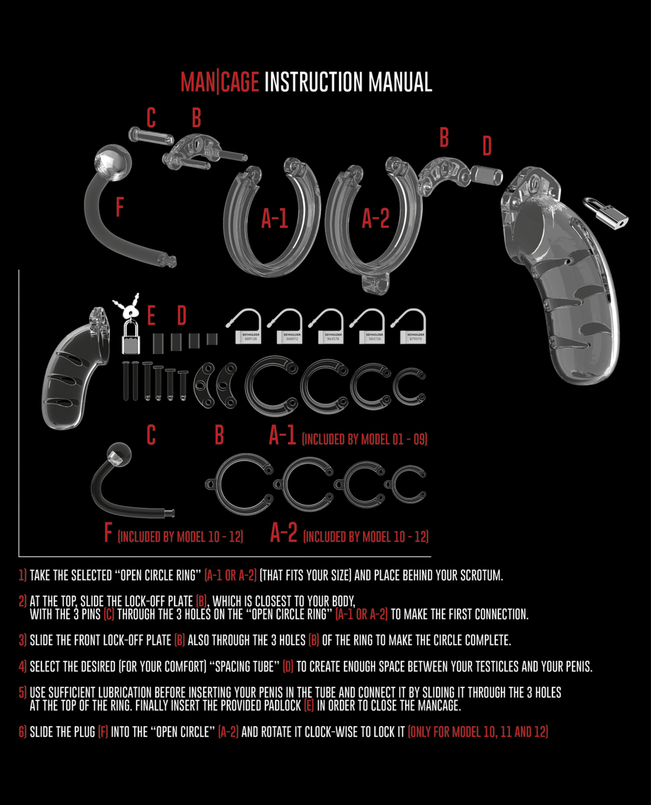 Thumbnail for Shots Man Cage Chastity 3.5&quot; Cock Cage w/Plug Model 10 - Clear