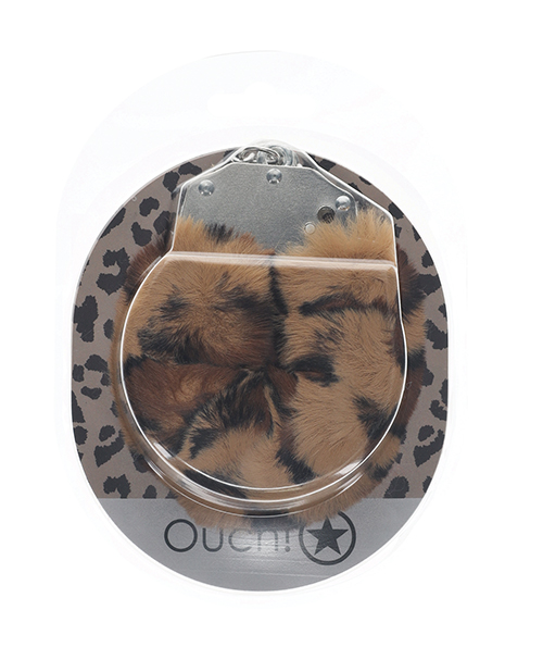Thumbnail for Shots Ouch! Heavy-duty Fluffy Handcuffs - Leopard