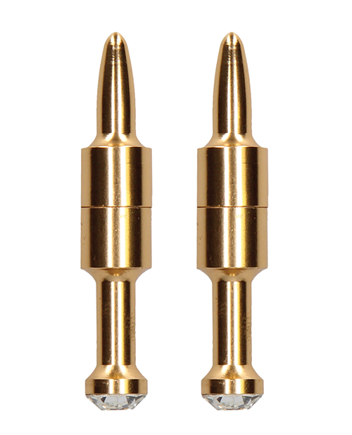 Thumbnail for Shots Ouch Pin Magnetic Nipple Clamps - Gold