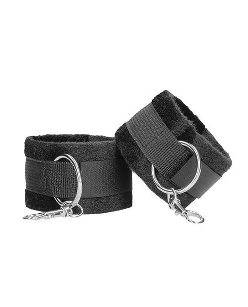Thumbnail for Shots Ouch Black &amp; White Velcro Hand/Ankle Cuffs - Black