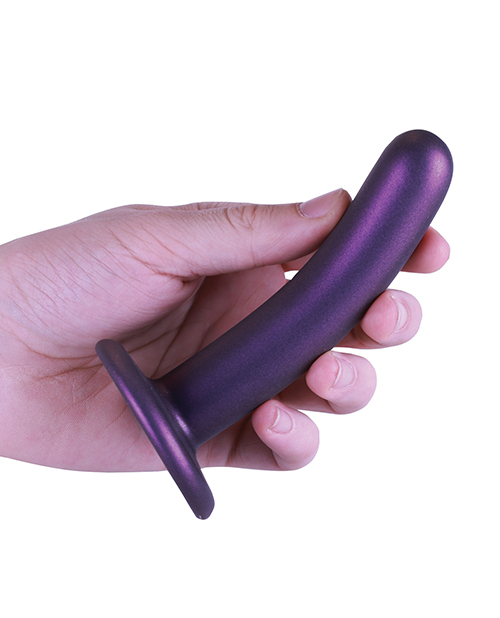 Thumbnail for Shots Ouch 5&quot; Smooth G-Spot Dildo - Metallic Purple