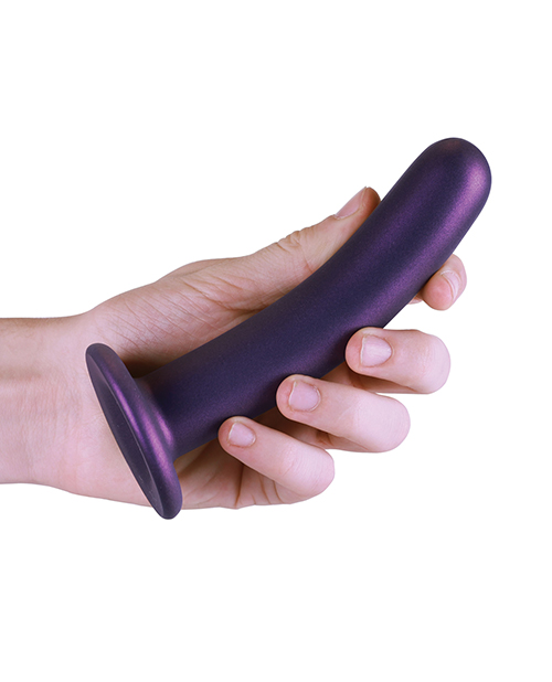 Thumbnail for Shots Ouch 6&quot; Smooth G-Spot Dildo - Metallic Purple