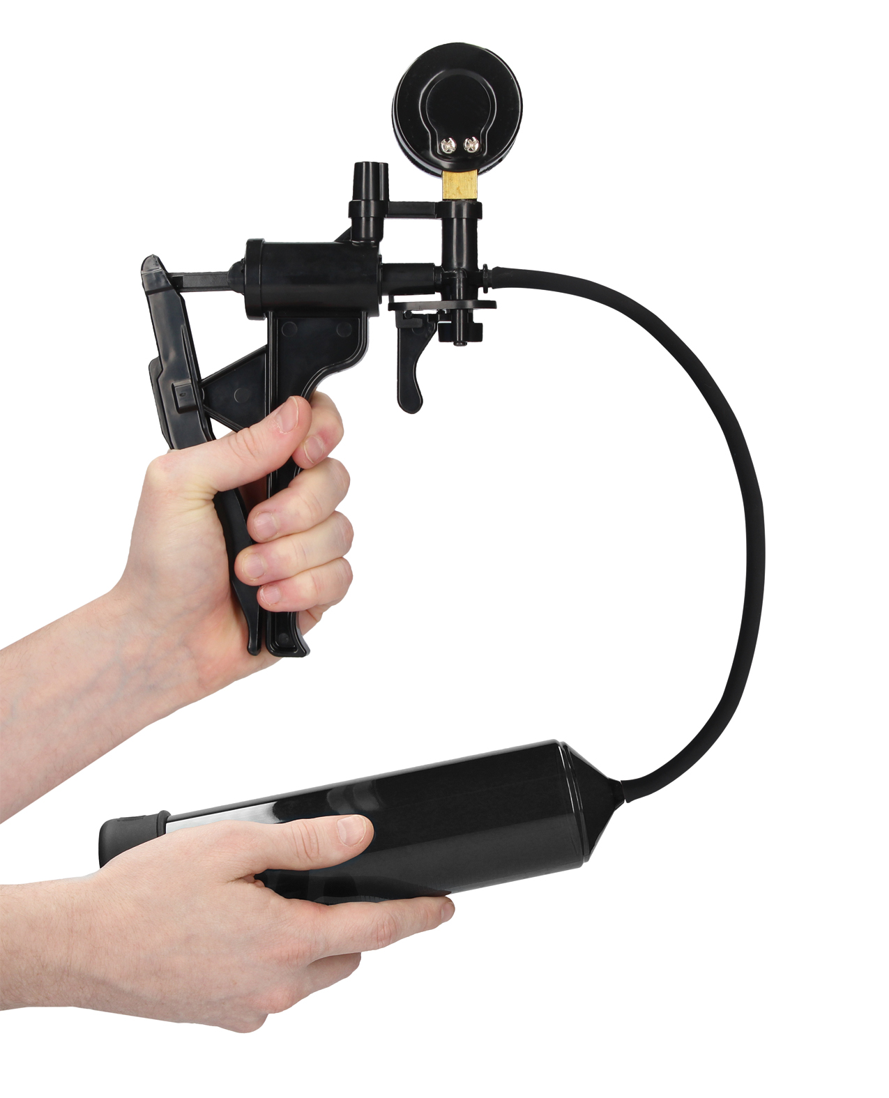 Thumbnail for Shots Pumped Elite Beginner Pump w/PSI Gauge - Black