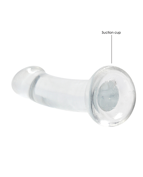 Thumbnail for Shots RealRock Crystal Clear 7" Dildo - Transparent