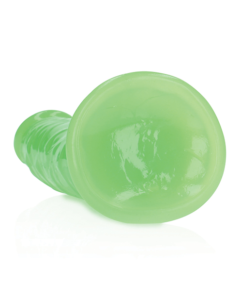 Thumbnail for Shots RealRock 7" Slim Dildo Glow in the Dark - Neon Green