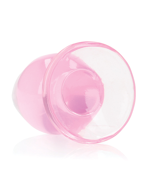 Thumbnail for Shots RealRock Crystal Clear 3.5&quot; Anal Plug - Pink