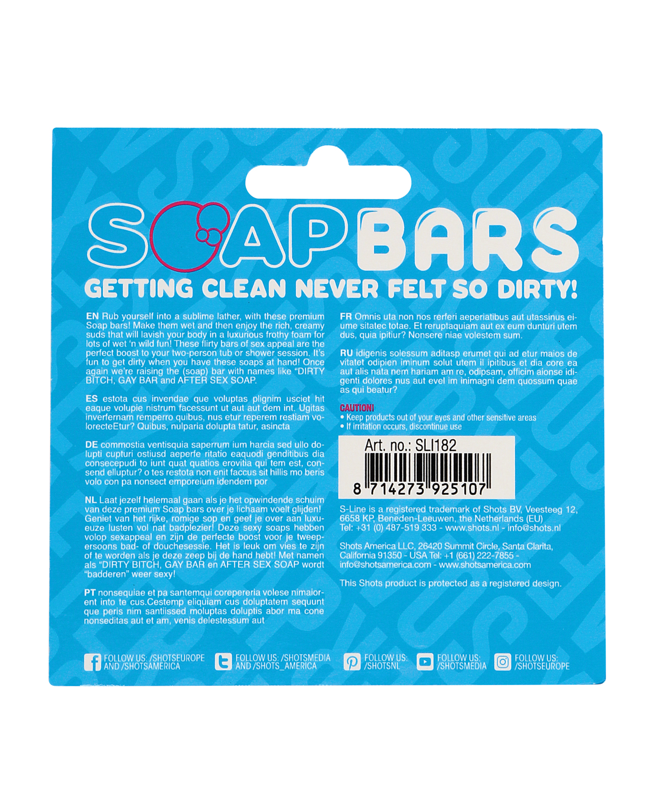 Thumbnail for Shots Soap Bar After Sex Soap - Blue