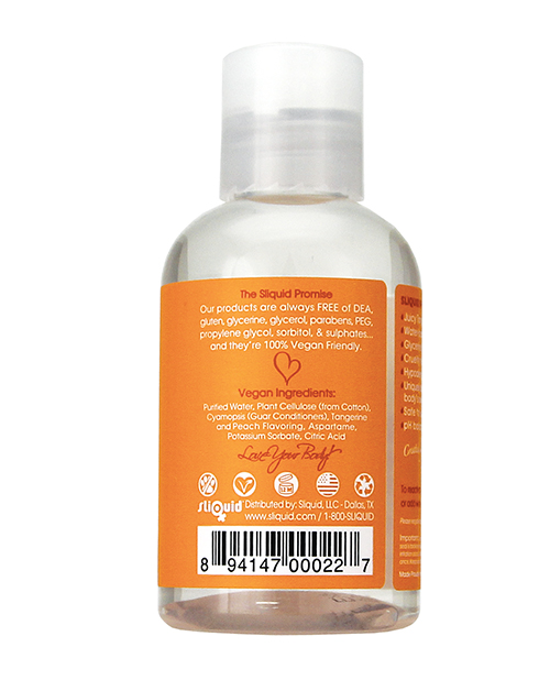 Thumbnail for Sliquid Naturals Swirl Lubricant - 4.2 oz Tangerine Peach