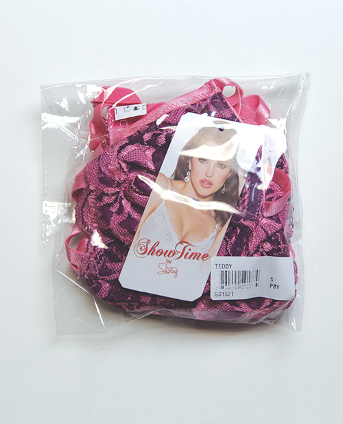 Thumbnail for Strappy Floral Lace Teddy - Pink MD