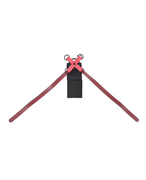Thumbnail for Sex & Mischief Ex's & Oh's Cross Cuffs - Red/Black